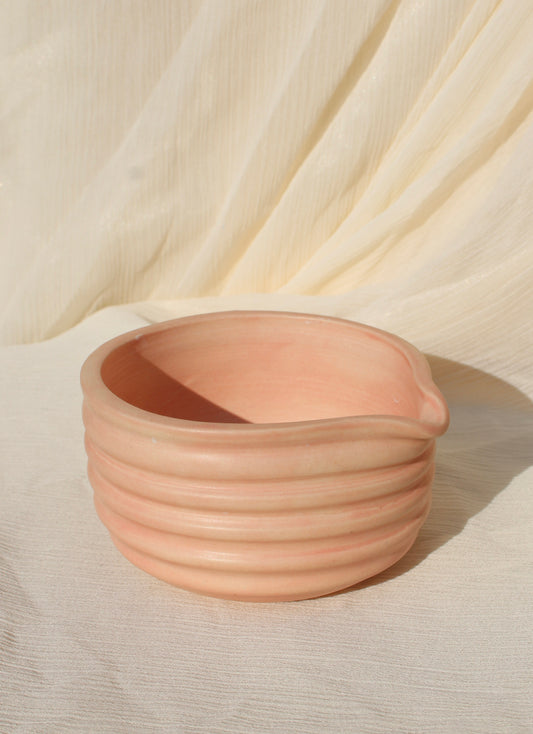 Wavy Matcha Bowl (Beachside Blush)