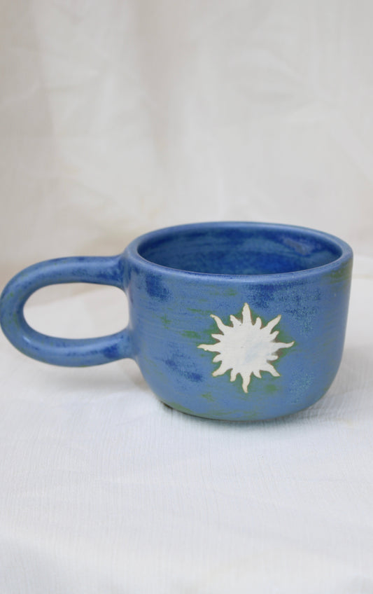 Cappuccino Mug (Cerulean Sun)
