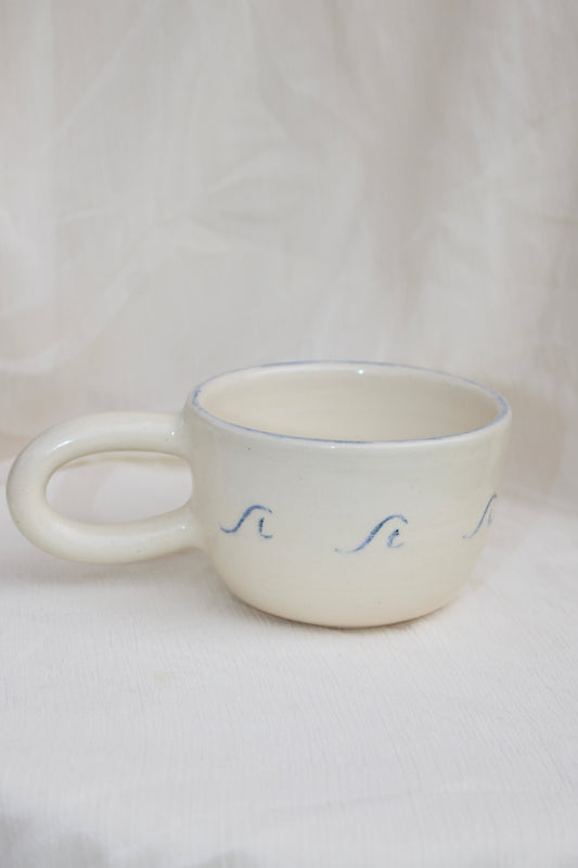Cappuccino Mug (It Comes In Waves)