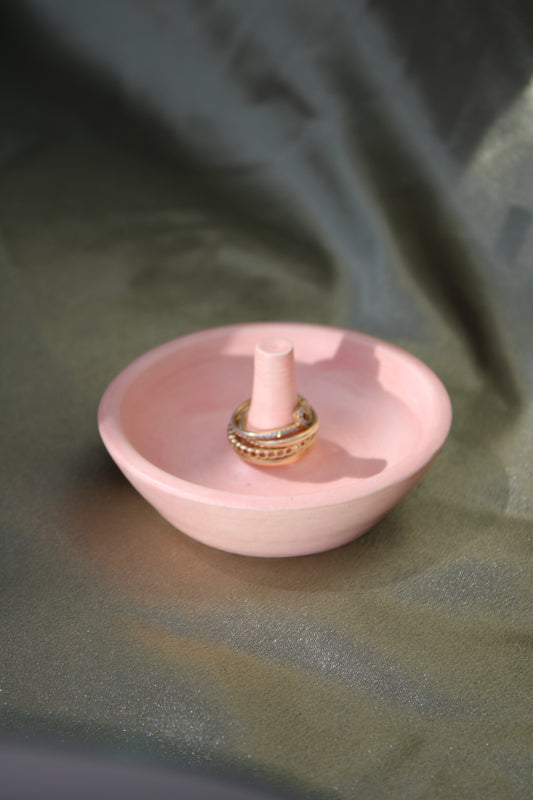 Matte Pink Ring Holder